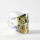 Beste Vater-Collage-Fotos Kaffeetasse (Vorderseite Links)