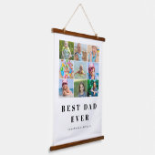Beste Vater-Collage-Hanging-Band Wandteppich Mit Holzrahmen (Gewinkelt)