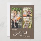 Beste Vater Foto Collage Vatertagskarte Dankeskarte (Vorderseite)