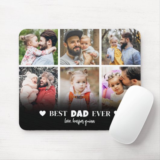 Beste Vater-FotoCollage Mousepad (Mit Mouse)