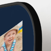 Beste Vater-FotoCollage Pickleball Schläger (Linke Seite)