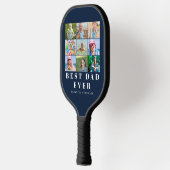 Beste Vater-FotoCollage Pickleball Schläger (Links)