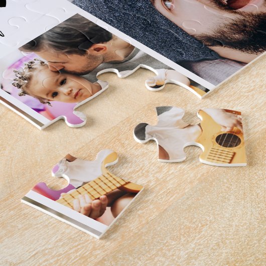 Beste Vater-FotoCollage Puzzle (Seite)