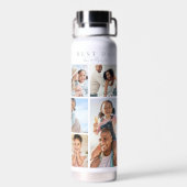 Beste Vater-FotoCollage Trinkflasche (Rückseite)