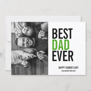 Beste Vater-Fotokarte für jeden Vatertag Karte