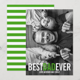 Beste Vater-Fotokarte für jeden Vatertag Karte