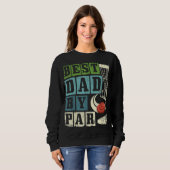 Beste Vater für Par Funny Disk Golf Player Flying Sweatshirt (Vorne ganz)