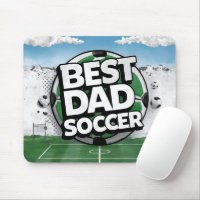 Beste Vater Fußball Graffiti Väter Tag Mouse Pad