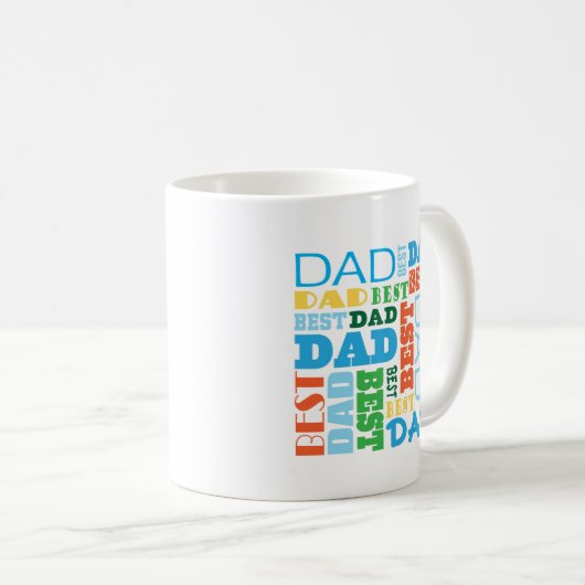Beste Vater-Geschenk-Idee Kaffeetasse (VorderseiteRechts)
