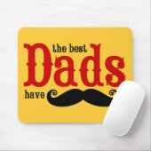 Beste Väter haben Schnurrbärte Mousepad (Mit Mouse)