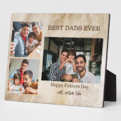 Beste Vater je 3 Foto Vatertag Geschenk Fotoplatte (Seite)