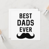Beste Vater je // Gay Vater's Day Blank Karte (Vorderseite/Rückseite Beispiel)