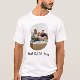Beste VATER je LGBTQ laden Ihr Foto hoch T-Shirt