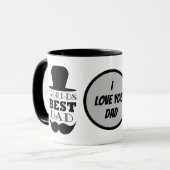 Beste Vater-Liebe der Welt Sie Tasse (Vorderseite Links)