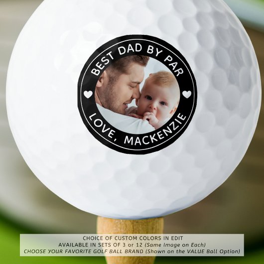 BESTE VATER NACH PAR Foto Personalisierte benutzer Golfball