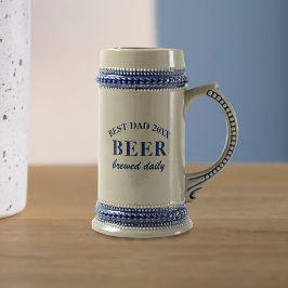 Beste Vater-Nachricht Vatertag Bierstein Bierglas