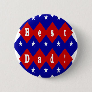 Beste Vater-Stars und Diamanten Button