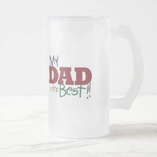 Beste Vater-Tasse Mattglas Bierglas