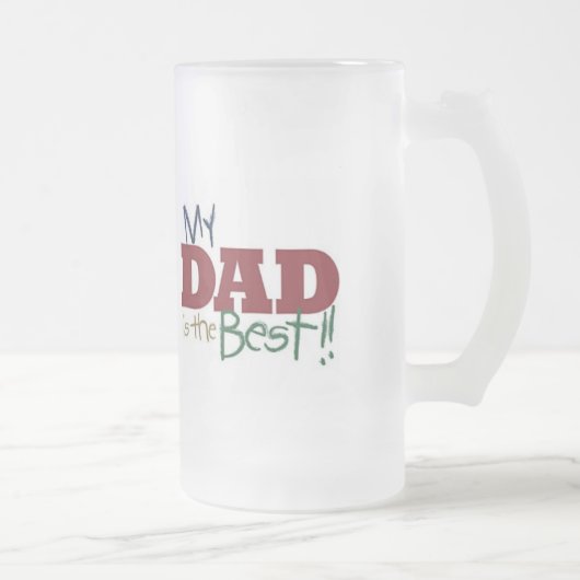 Beste Vater-Tasse Mattglas Bierglas (Rechts)