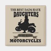 Beste Väter-Tochter-Motorrad Magnet (Vorne)