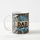 Beste Vater Tools Vatertag Geburtstagsgeschenk Kaffeetasse (Links)