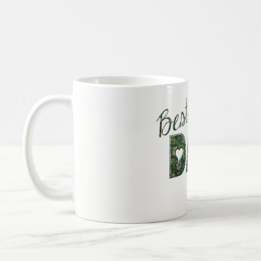 Beste Vater-überhaupt elegante grüne Kaffeetasse (Links)