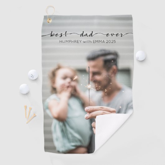 Beste Vater-überhaupt Golfhandtuch (Insitu)