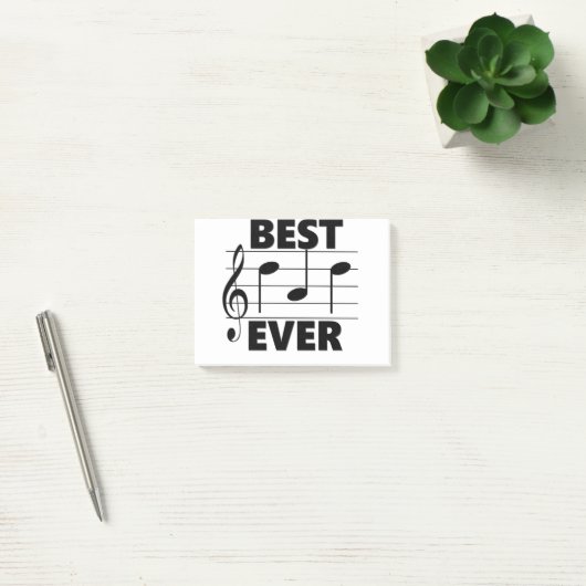Beste VATER überhaupt Musik-Geschenke Post-it Klebezettel (Büro)