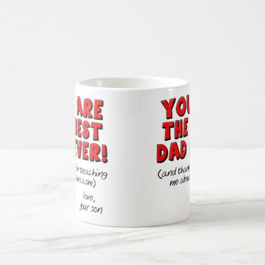 Beste Vater-überhaupt sarkastische lustige Kaffeetasse (Mittel)