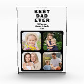 Beste Vater Vaterfamilie Fotoblock (Vorderseite)