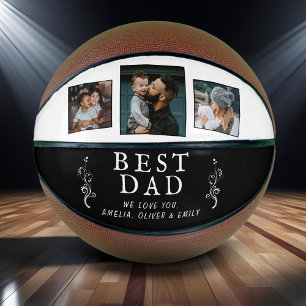 Beste Vater Vaterfolie 3 - Custom Foto Collage Basketball
