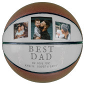 Beste Vater Vaterfolie 3 - Custom Foto Collage Basketball (Vorderseite)