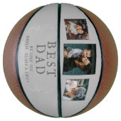 Beste Vater Vaterfolie 3 - Custom Foto Collage Basketball (Vertikal)