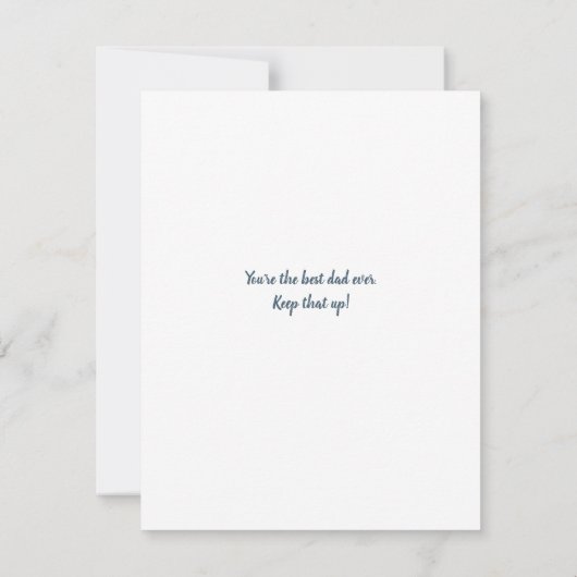 Beste Vater Vathers Day Stepdad Custom Foto Card (Rückseite)