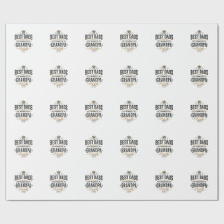 Beste Väter zum Opa befördert Vintage-Shirt-Design Geschenkpapier