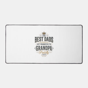 Beste Väter zum Opa befördert Vintage-Shirt-Design Schreibtischunterlage