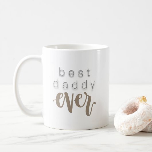 Beste Vati-überhaupt Kaffee-Tasse Kaffeetasse (Mit Donut)