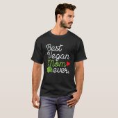 Beste vegane Mutter überhaupt Vegetarische Mutter  T-Shirt (Vorne ganz)