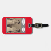 Beste verdrehte Schwester überhaupt Gepäckanhänger (Vorderseite horizontal)