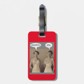 Beste verdrehte Schwester überhaupt Gepäckanhänger (Rückseite vertikal)