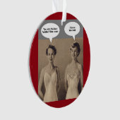 Beste verdrehte Schwester überhaupt Ornament (Vorderseite)