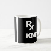 Beste Verschreibung - "RX STRICK" - YARN CRAFT Kaffeetasse (VorderseiteRechts)
