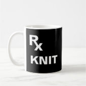 Beste Verschreibung - "RX STRICK" - YARN CRAFT Kaffeetasse (Links)