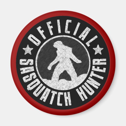 Beste Version - OFFIZIELLES Sasquatch Hunter-Desig Magnet (Vorne)