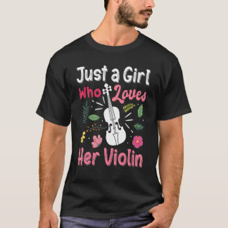 Beste Violine für Frauen Violinist Girl Playa T-Shirt