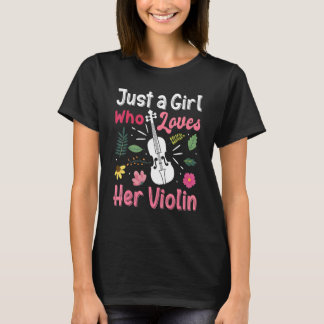 Beste Violine für Frauen Violinist Girl Playa T-Shirt