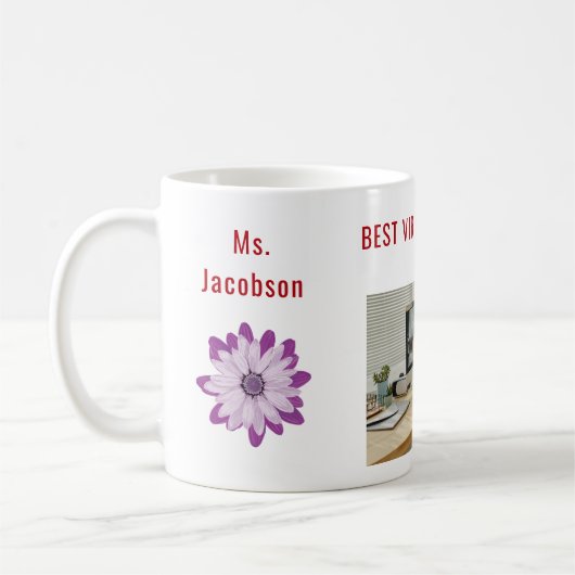 Beste Virtual Teacher-Foto-Bewertung Kaffeetasse (Links)