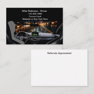 Beste Visitenkarten für Uber-Fahrer Visitenkarte