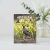 Beste Vogeljagd in Upland Postkarte (Stehend Vorderseite)
