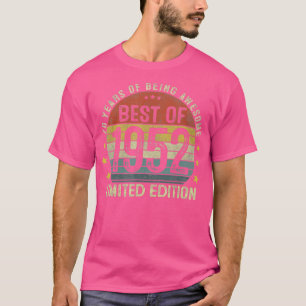 Beste von 1952 70 Jahre alte Geschenke 70. Geburts T-Shirt